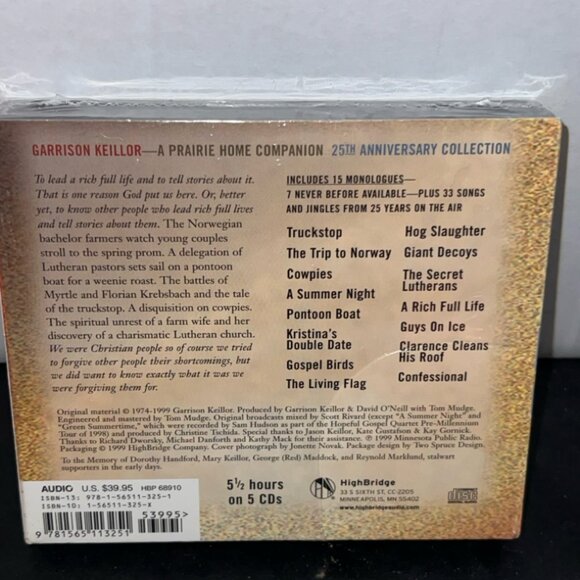 NEW A Prairie Home Companion 25th‎ Anniversary Collection Garrison Keillor *XT - Picture 2 of 3